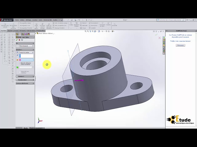 فیلم آموزشی: تمرین Solidworks 3 - پشتیبانی از تبر