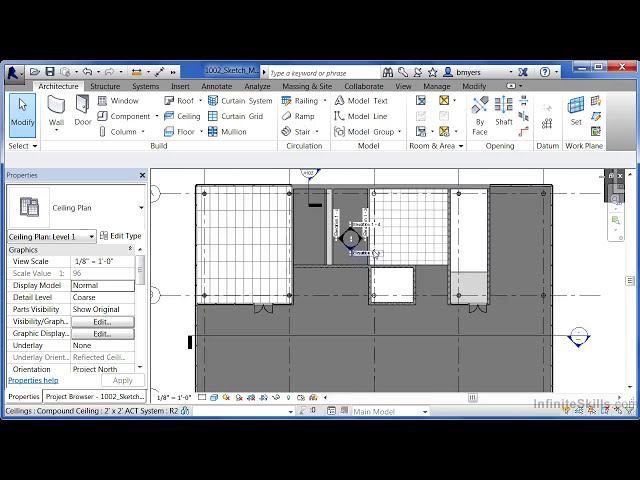 فیلم آموزشی: سقف ها در revit - 10_02-Sketch Mode و Automatic با زیرنویس فارسی