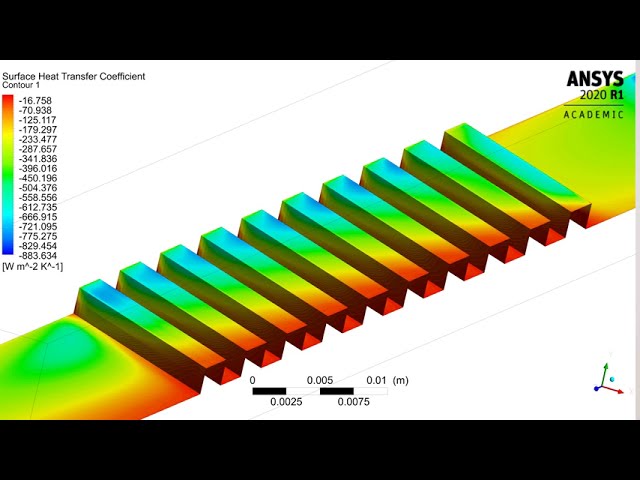 فیلم آموزشی: آموزش فلوئنت ANSYS | انتقال حرارت مزدوج در کانال مستطیلی با برآمدگی | قسمت 2/2 با زیرنویس فارسی