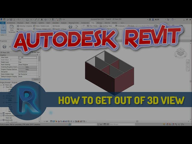 فیلم آموزشی: آموزش Revit How To Get Out Of 3D View با زیرنویس فارسی