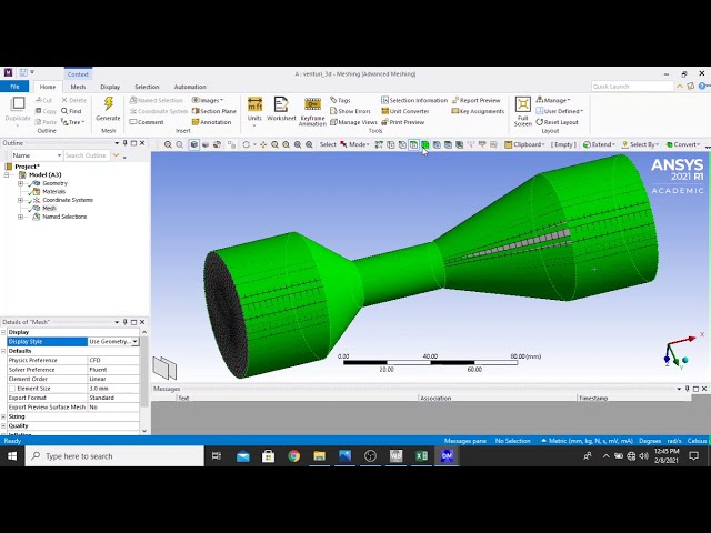 فیلم آموزشی: Ansys Fluent 3D Basic | جریان سیال از طریق ونتوری با زیرنویس فارسی