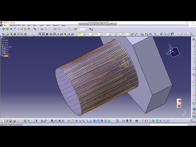 فیلم آموزشی: راه آسان برای ساختن رزوه پیچ در CATIA V5