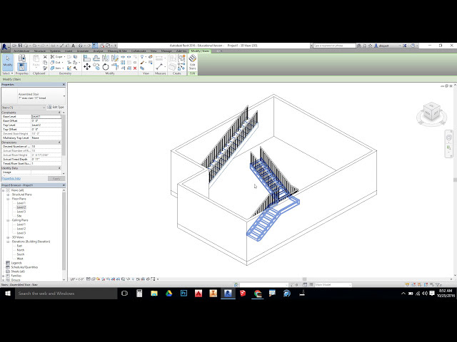 فیلم آموزشی: Revit - چگونه پله ها و طبقه دوم را به روش آسان اضافه کنیم با زیرنویس فارسی