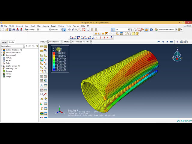 فیلم آموزشی: فیلم های آموزشی Abaqus - How To Analyse Cylinder with cut out