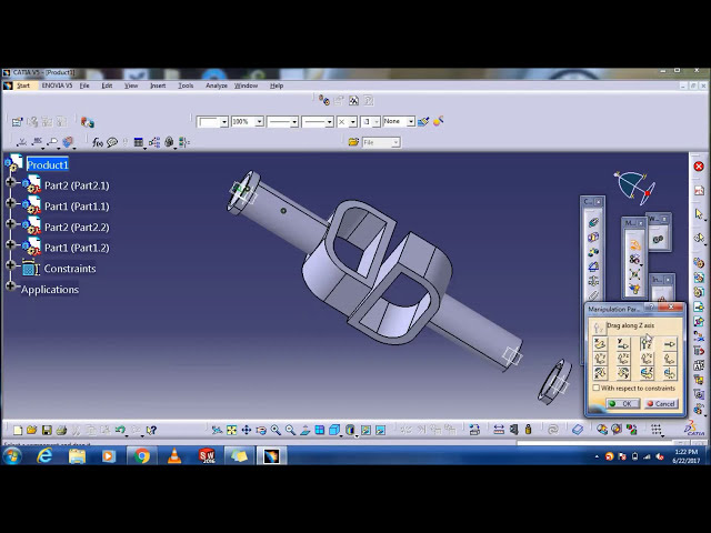 فیلم آموزشی: اتصال جهانی در CATIA V5 (DMU KINEMATICS)