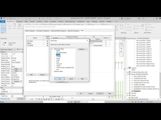 فیلم آموزشی: رنگ میلگرد در Revit با زیرنویس فارسی