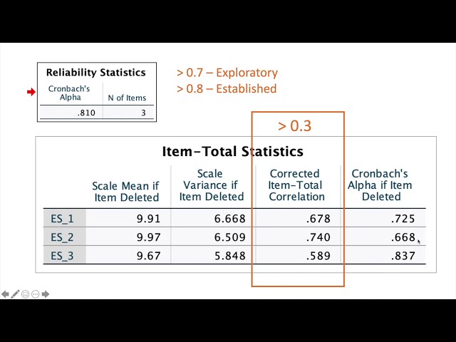 فیلم آموزشی: تجزیه و تحلیل قابلیت اطمینان با استفاده از SPSS - سازگاری بین آیتم ها (آلفای کرونباخ)