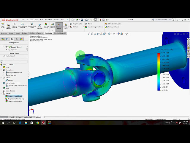 فیلم آموزشی: Solidworks 2017 تجزیه و تحلیل استاتیک سازه