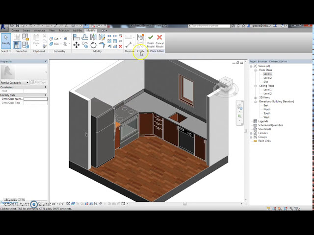 فیلم آموزشی: کانترتاپ سفارشی Revit با زیرنویس فارسی