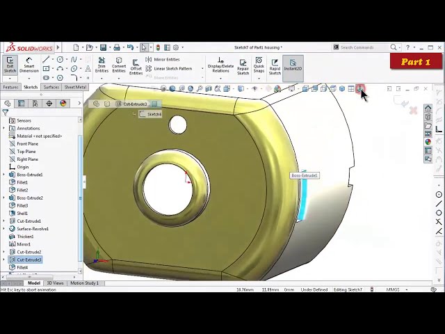 فیلم آموزشی: SolidWorks re Tutorial # 337: ویدئوی کامل موتور DC