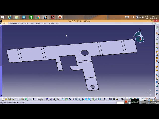 فیلم آموزشی: Catia V5 - ایجاد یک الگوی تخت