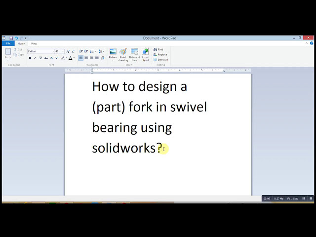 فیلم آموزشی: نحوه طراحی یک چنگال قطعه در یاتاقان گردان با استفاده از Solidworks با زیرنویس فارسی