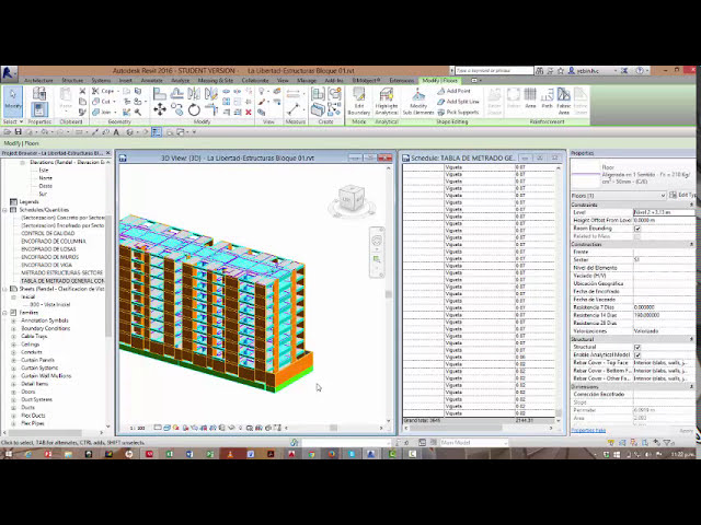 فیلم آموزشی: اندازه گیری و قالب بندی بتن با سازه REVIT با زیرنویس فارسی