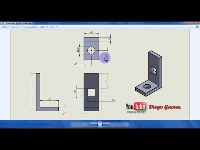 فیلم آموزشی: Solidworks 2015 Tutorial Exercise #1.1 | دیگو گائونا با زیرنویس فارسی