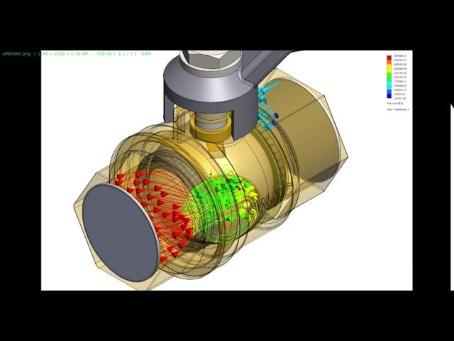 فیلم آموزشی: ✅ شیر توپی شبیه سازی جریان Solidworks | مطالعه پارامتری در شبیه‌سازی جریان Solidworks