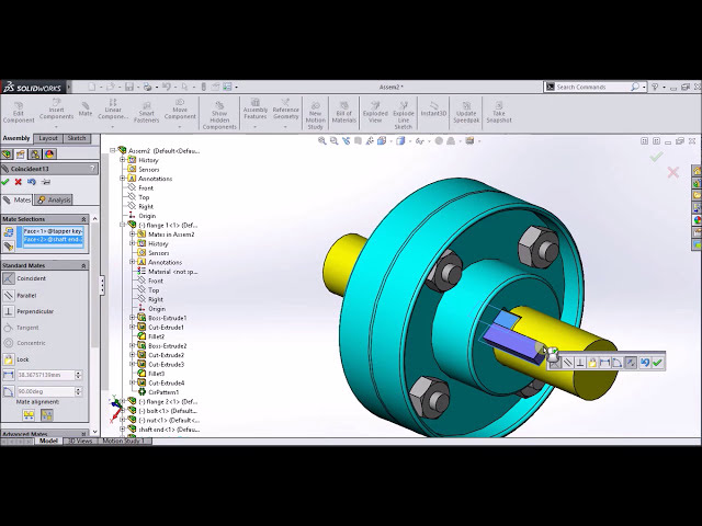 فیلم آموزشی: آموزش solidworks | مجموعه کوپلینگ فلنج