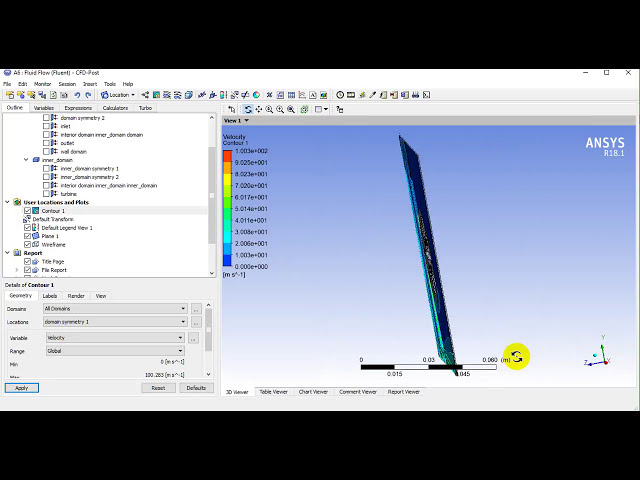 فیلم آموزشی: cfd روی توربین 2 بعدی در ansys 18 1