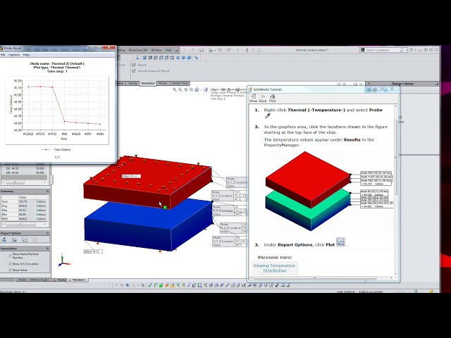 فیلم آموزشی: مقاومت حرارتی Solidworks SP 9