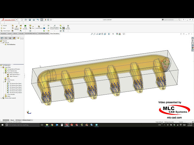 فیلم آموزشی: شبیه سازی جریان SOLIDWORKS: مرزها و اهداف با زیرنویس فارسی