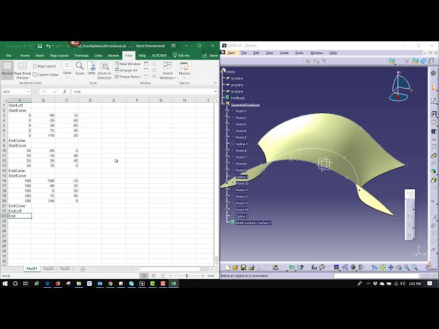 فیلم آموزشی: ایجاد امتیاز با استفاده از اکسل در CATIA V5 با زیرنویس فارسی