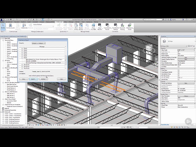 فیلم آموزشی: ایجاد یک بررسی تداخل سفارشی در Revit با زیرنویس فارسی