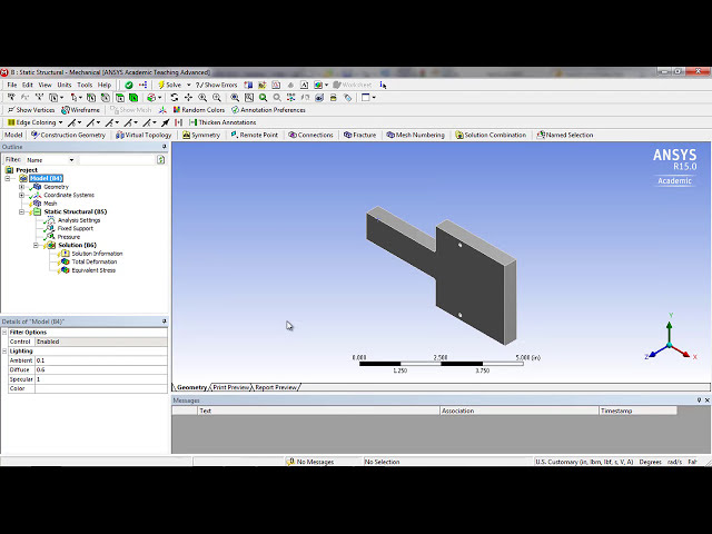 فیلم آموزشی: مقدمه ای بر SW و ANSYS Workbench (4/4): نحوه به روز رسانی تغییرات مدل SW در ANSYS Workbench با زیرنویس فارسی