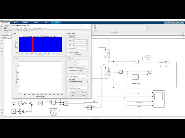 فیلم آموزشی: نحوه انجام آنالیز FFT و THD در MATLAB simulink با زیرنویس فارسی