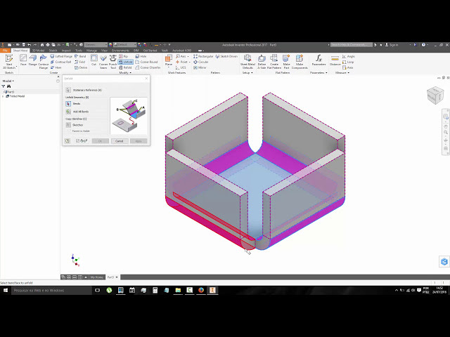 فیلم آموزشی: 208 Autodesk Inventor Sheet Metal Unfold & Refold Part 1 با زیرنویس فارسی