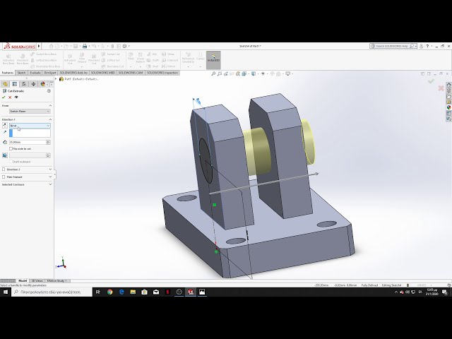 فیلم آموزشی: GREEK SOLIDWORKS TUTORIAL - SOLIDWORKS IN GREEK - 1