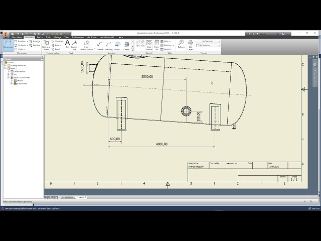 فیلم آموزشی: مدل سازی سه بعدی کشتی کج شده با استفاده از نرم افزار SEG بر روی Autodesk Inventor با زیرنویس فارسی
