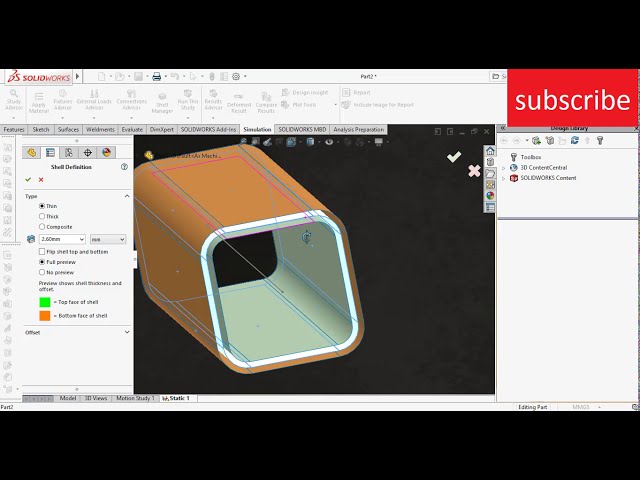 فیلم آموزشی: شبیه سازی برای تعیین اندازه جوش در solidworks برای مبتدیان از ابتدا