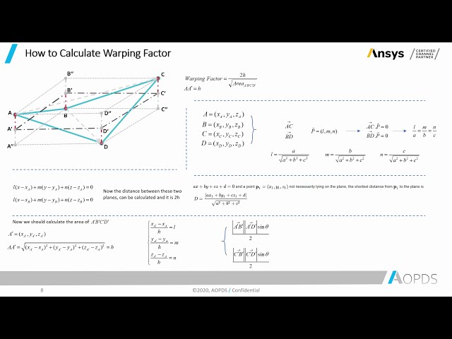 فیلم آموزشی: نحوه محاسبه معیارهای کیفیت عنصر در Ansys Meshing، ضریب تاب برداشتن، زاویه تاب - قسمت 01 با زیرنویس فارسی