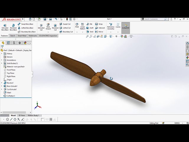 فیلم آموزشی: نحوه ساخت پروانه در SolidWorks از PDF Drawing|دانلود فایل CAD رایگان و نقشه PDF با زیرنویس فارسی