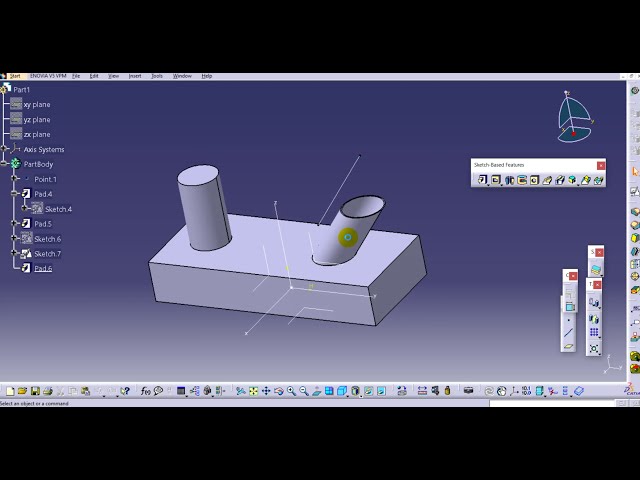 فیلم آموزشی: CATIA V5 I Part Design I Pad Command با جزئیات با زیرنویس فارسی