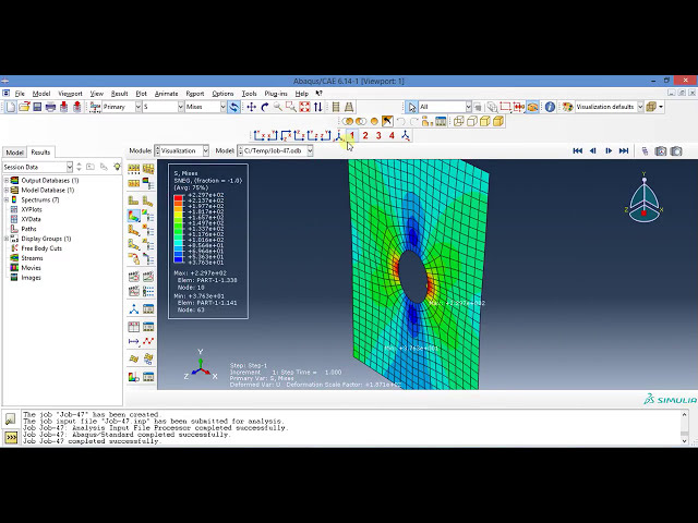 فیلم آموزشی: فیلم های آموزشی Abaqus - صفحه با سوراخ (پوسته سه بعدی) تحت بار کششی