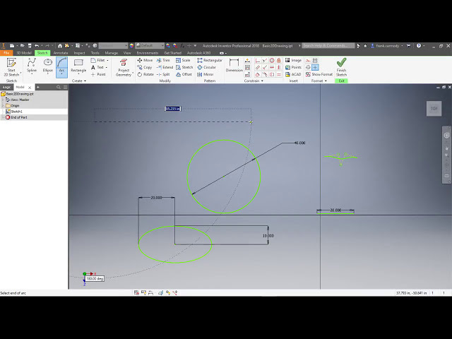 فیلم آموزشی: Autodesk Inventor 2018: 1: Basic 2D Drawing با زیرنویس فارسی