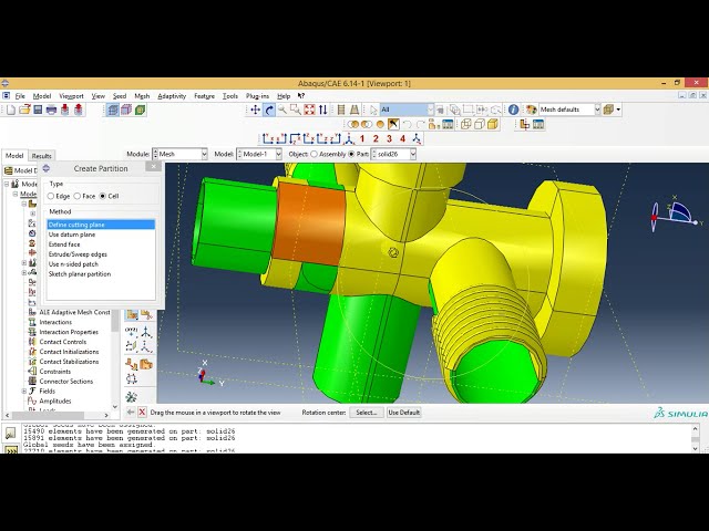 فیلم آموزشی: آموزش مش بندی Abaqus - مش بندی قطعات مجتمع جامد سه بعدی با استفاده از روش های مختلف پارتیشن در آباکوس