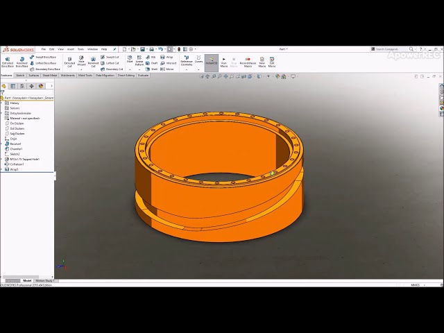 فیلم آموزشی: بادامک استوانه ای - SolidWorks با زیرنویس فارسی