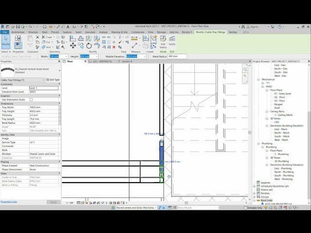 فیلم آموزشی: سینی کابل دیواری را در Revit بکشید با زیرنویس فارسی