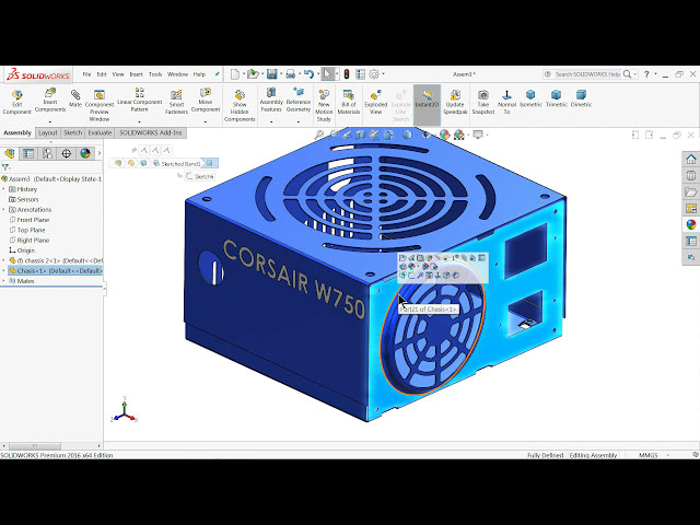 فیلم آموزشی: آموزش Solidworks | طراحی واحد منبع تغذیه در Solidworks با زیرنویس فارسی