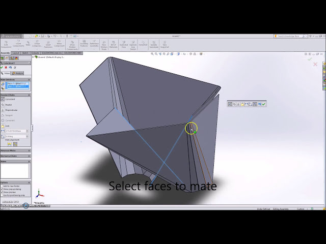 فیلم آموزشی: Solidworks/ورق فلزی شماره 3 ناودان گرد به مربع / کانال - ورق فلزی / خم های بالا