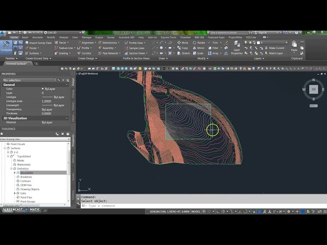 فیلم آموزشی: پیرایش / برش سطح Autodesk Civil 3D
