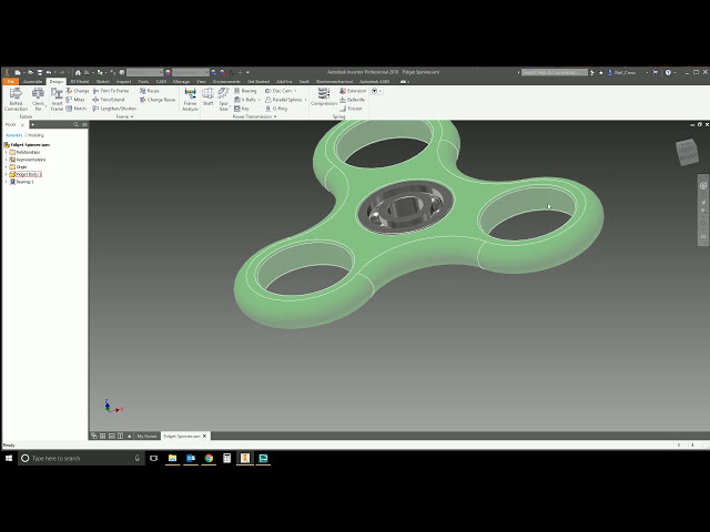 فیلم آموزشی: آموزش کامل مدل سه بعدی فیجت اسپینر | Autodesk Inventor با زیرنویس فارسی