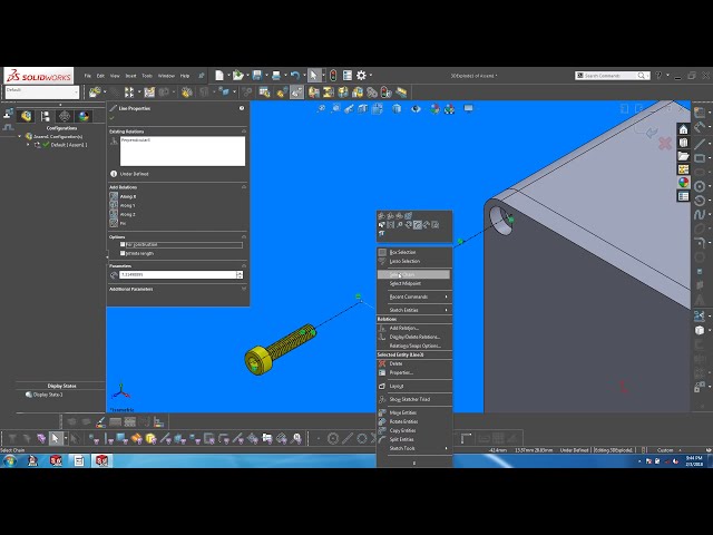 فیلم آموزشی: نکته فنی Solidworks 15 Sec - حذف کردن Explode Sketch Line با زیرنویس فارسی