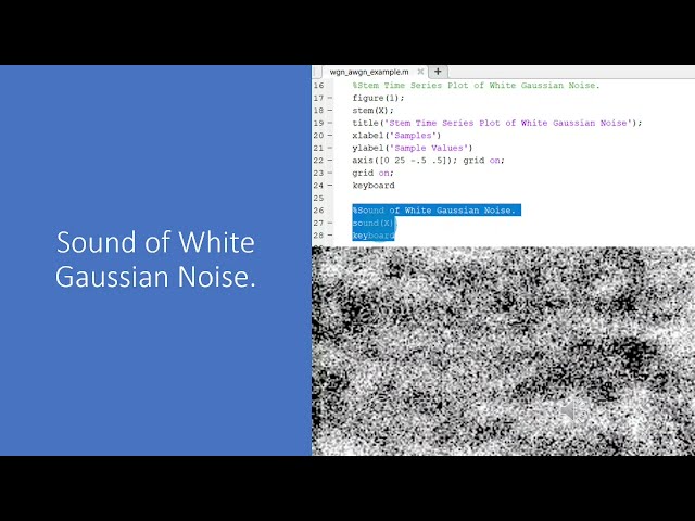 فیلم آموزشی: AWGN، WGN، خودهمبستگی و PSD با استفاده از Matlab توضیح داده شده است با زیرنویس فارسی