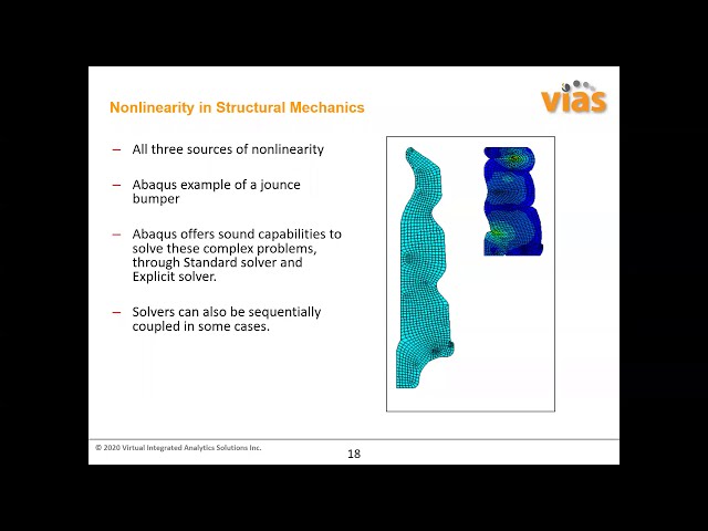 فیلم آموزشی: وبینار VIAS: از Abaqus برای حل مشکلات تماس و عیب یابی مشکلات همگرایی استفاده کنید با زیرنویس فارسی