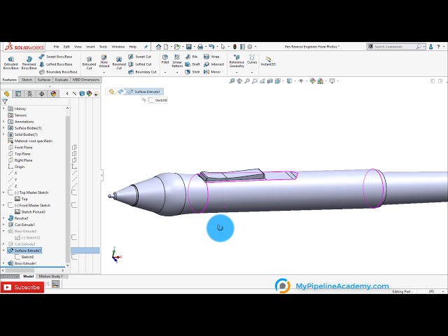 فیلم آموزشی: نحوه مهندسی معکوس از تصاویر (SolidWorks) با زیرنویس فارسی