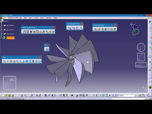 فیلم آموزشی: طراحی توربین در CATIA V5|طراحی مکانیکی |طراحی شکل با زیرنویس فارسی
