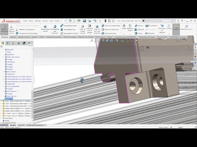 فیلم آموزشی: Solidworks Tutorial 41 : ماشین CNC قسمت 10 - مونتاژ و اصلاح مبتنی بر قسمت 1 با زیرنویس فارسی