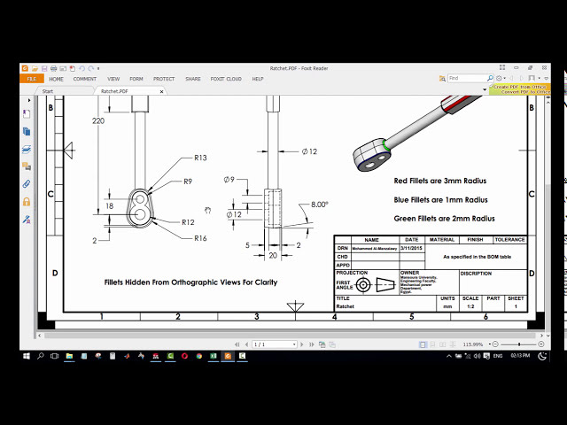 فیلم آموزشی: SolidWorks عربی درس 04